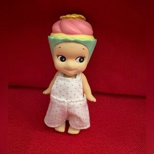 Cupcake from the Sonny Angel Sweets series in polka dot overalls!